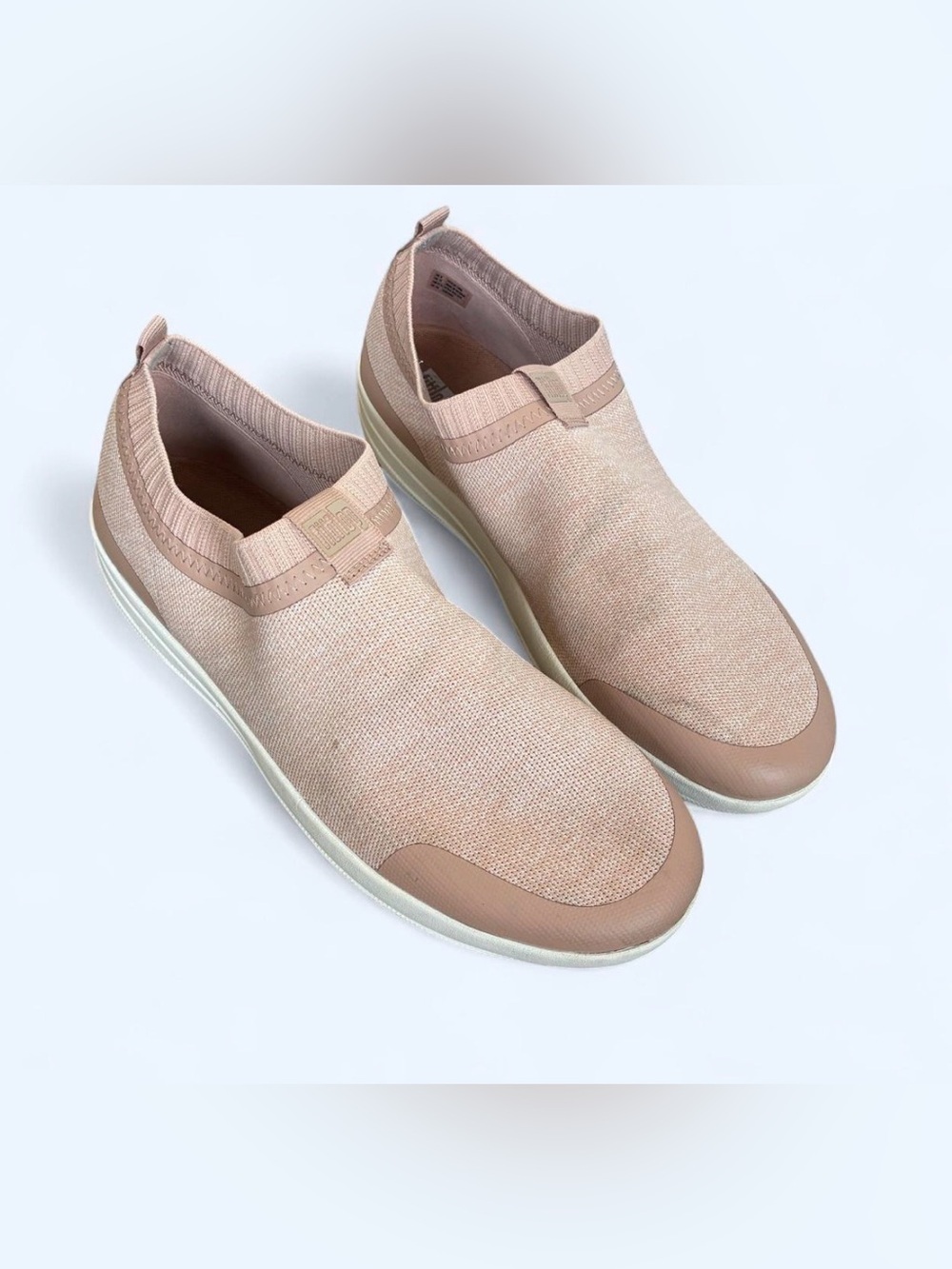 Fitflop ultraknit stretchy slip on comfort casual shoe neutral mauve pink - Picture 1 of 8
